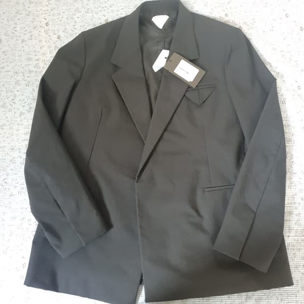 (46) 보테가베네타 나일론 칸바스 블레이저 블랙 