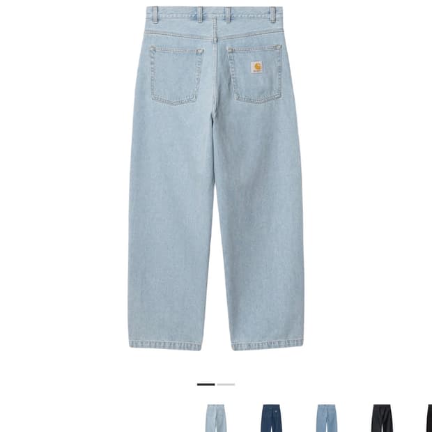 구매글)칼하트 브랜든 블루 헤비 스톤 블리치드