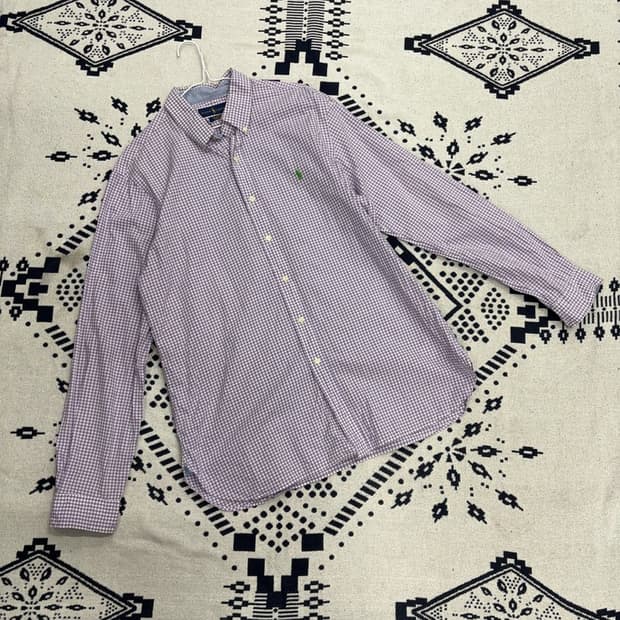 폴로 랄프로렌 코튼 스트레치 체크 셔츠 L P00083