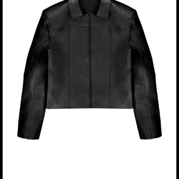 yyyy VERTICAL CRACK LEATHER JACKET