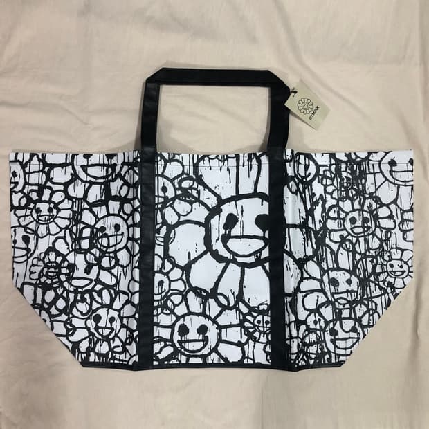 무라카미 타카시 매드사키 플라워 레저시트 토트백