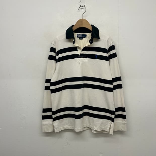 빈티지 폴로 랄프로렌 스트라이프 럭비셔츠