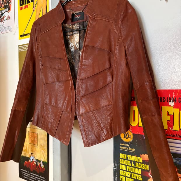 zishen 양가죽 레더자켓