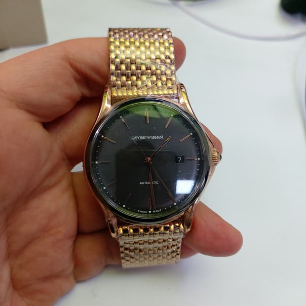 새상품 엠포리오 아르마니 오토매틱 로즈골드 