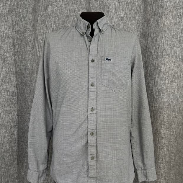 라코스테 체크 셔츠/#3475