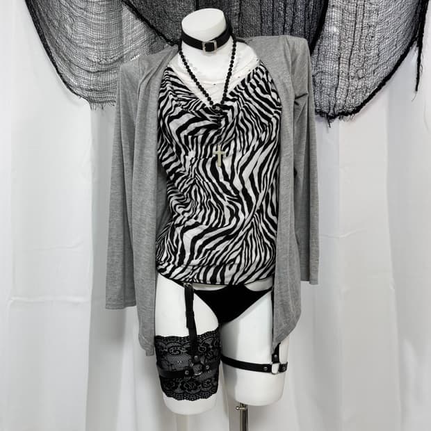 zebra detail t-shirt