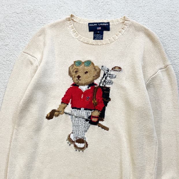 폴로베어 골프 니트 한정판