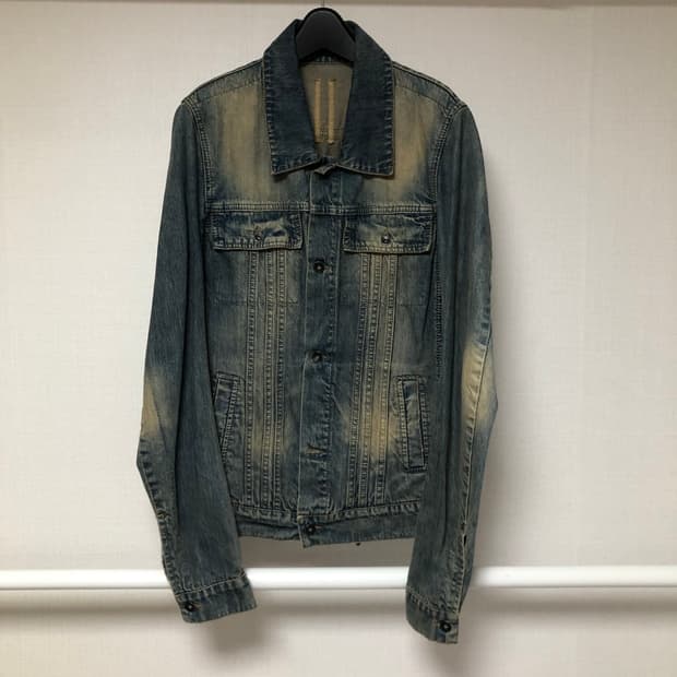 릭오웬스 머드 데님 트럭커자켓