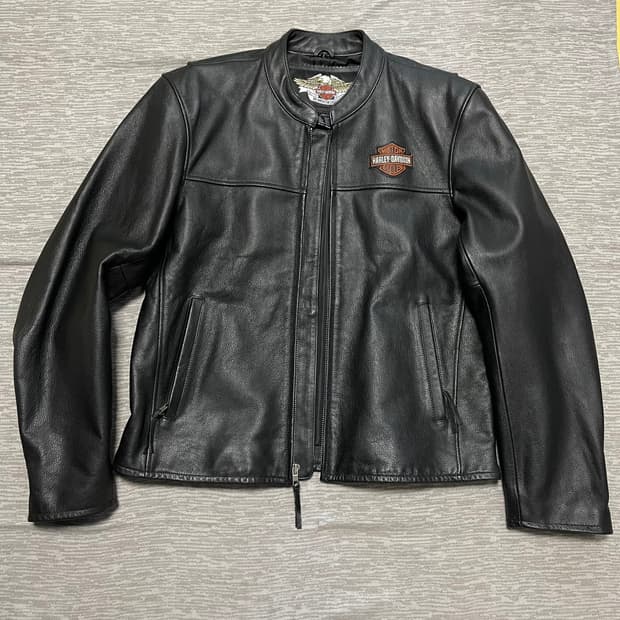 할리데이비슨 레더 레이서자켓 모터사이클자켓 L