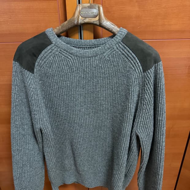 포터리 밀리터리 니트 차콜 3