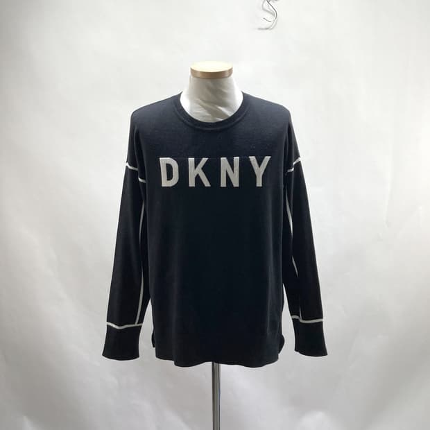 DKNY 여성라운드니트티 블랙 100