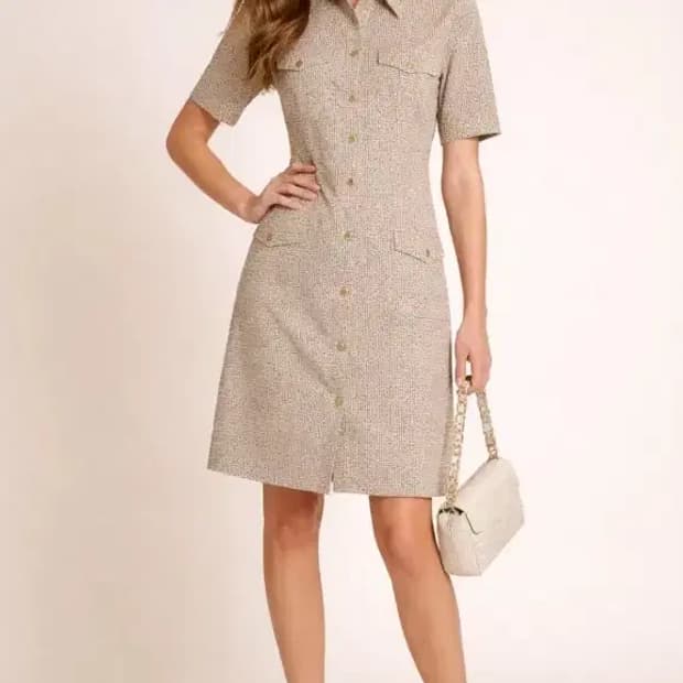 [정품] 토리버치 클래식 모노그램 셔츠 원피스 55반