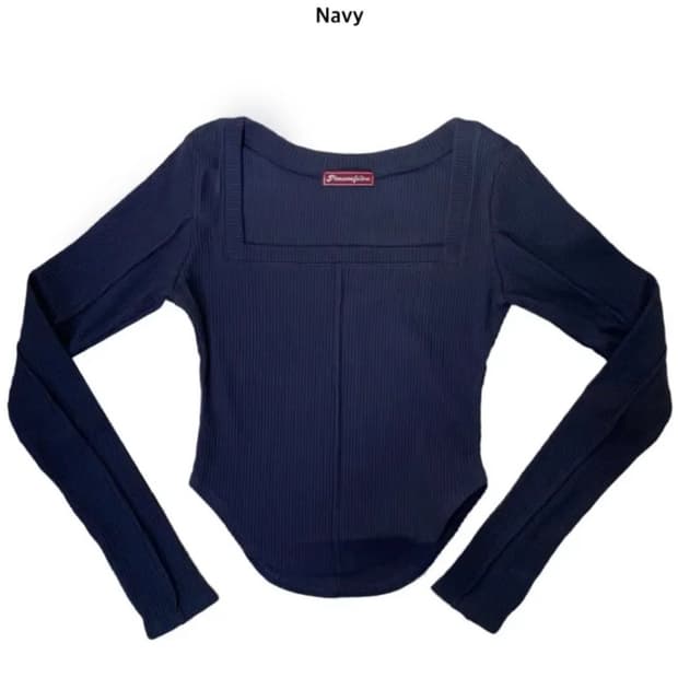 플리즈노팔로우 바비탑 네이비