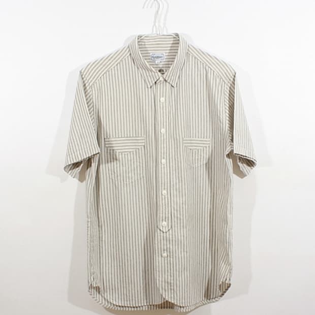 커버낫 라운드 플라켓 스트라이프 셔츠