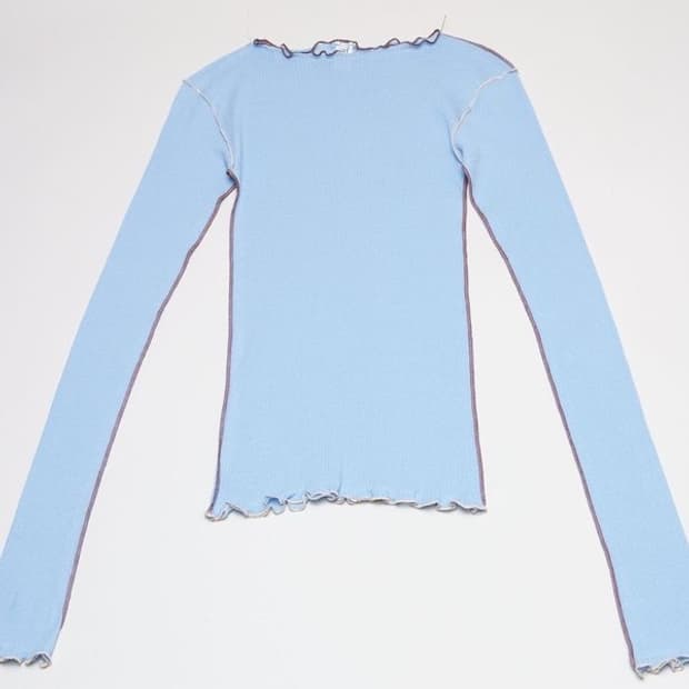 베이스레인지 vein longsleeve kev blue M