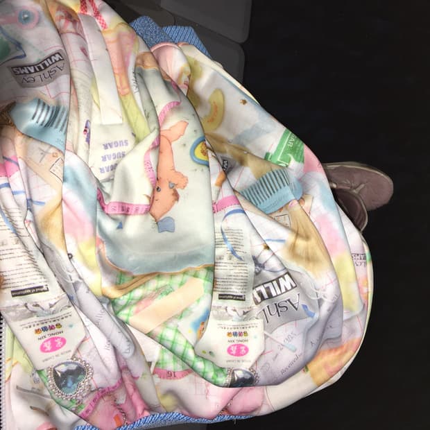 애슐리 윌리엄스 Treasures 트랙 자켓 집업 y2k 갸루 민트