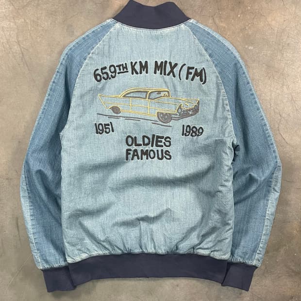 빈티지 패치 봄버 자켓