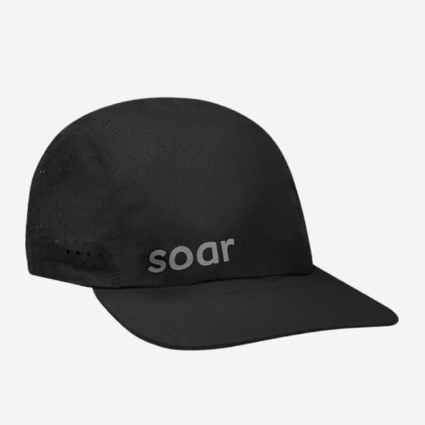 Soar 러닝 런 캡 블랙