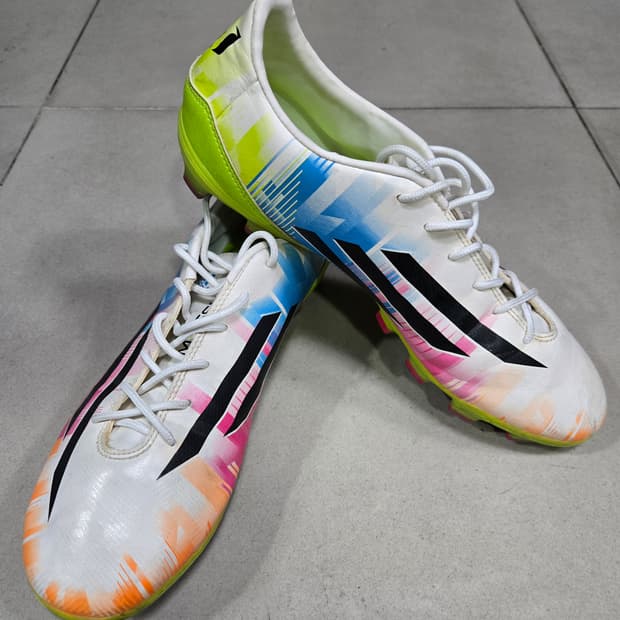 아디다스 메시 시그니처 F50 아디제로 HG 축구화 270