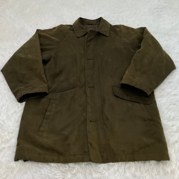 빈티지 카키 지퍼 벨벳 점퍼 846 y2k 스트릿 모리 갸루 일본빈티지 