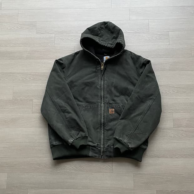 칼하트 j130 mos 모스 액티브 샌드스톤 빈티지 carhartt
