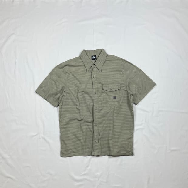 00’s 나이키 nike acg 로고 포켓 체크 셔츠 남방