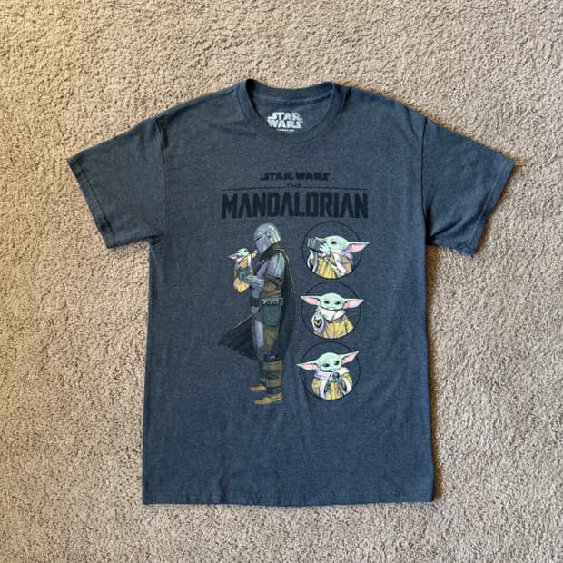 스타워즈 만달로리안 베이비요다 티셔츠