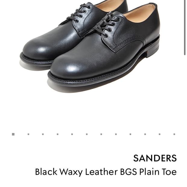 샌더스 BGS 플레인토 더비슈즈 uk7.5