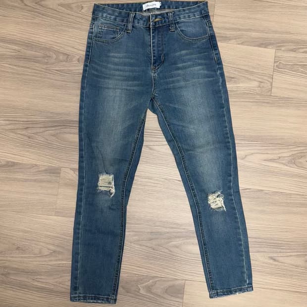 스키니진 중청데님팬츠