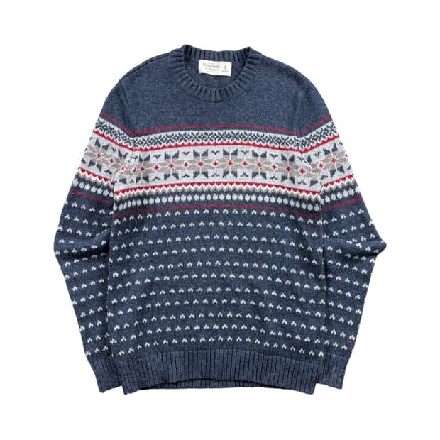 ABERCROMBIE & FITCH 노르딕패턴 니트 