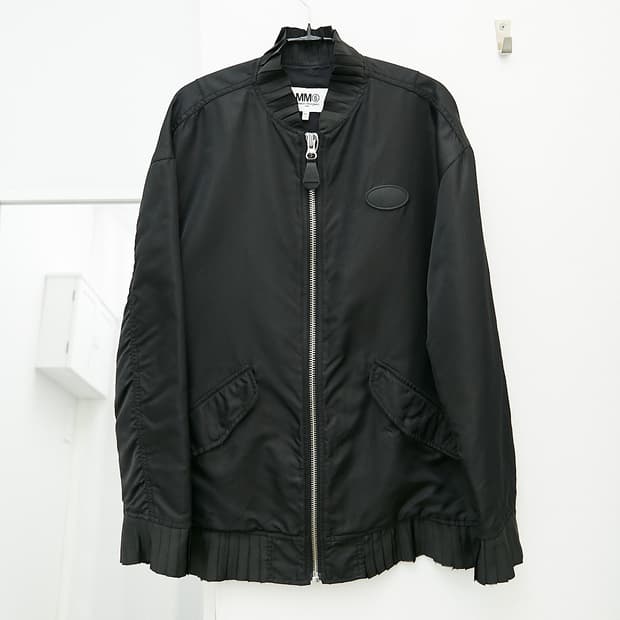 MM6 Pleats Trim Bomber Jacket