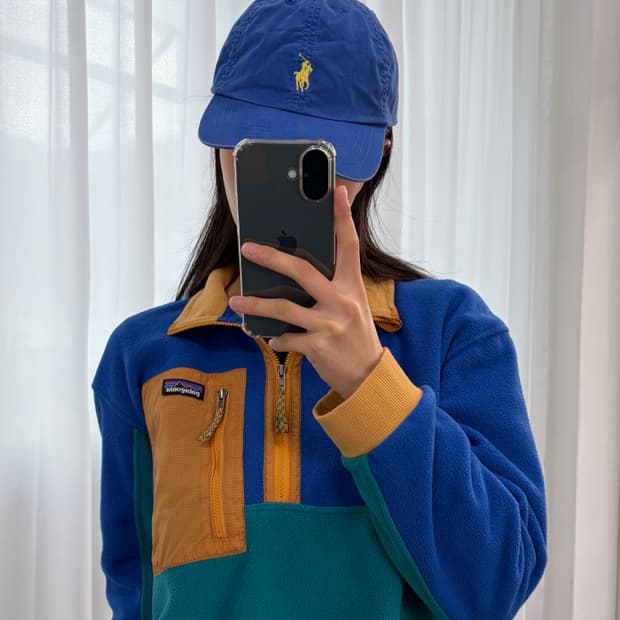 폴로 랄프로렌 블루 포니 치노 여성 볼캡