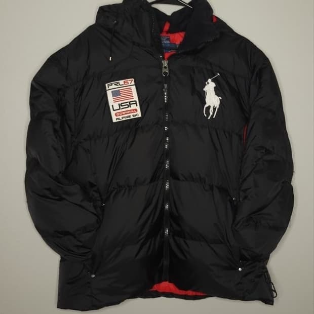 폴로 빅포니 성조기 패딩 s