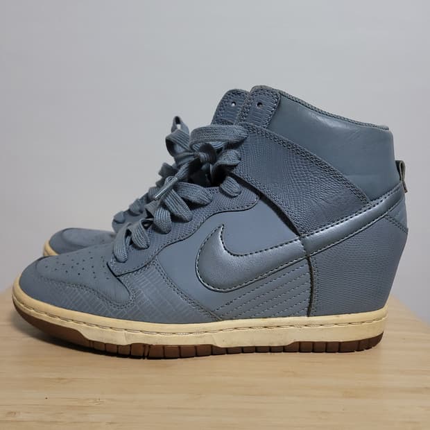 (245) NIKE 나이키 덩크 하이 스카이 그레이 여성용