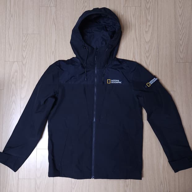 내셔널지오그래픽 타슬란 배색 바람막이 점퍼, 윈드브레이커