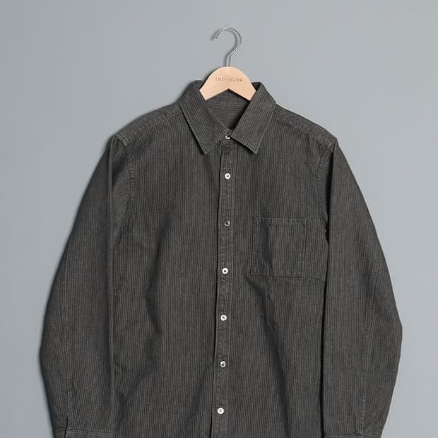 Adam et Rope Herringbone Denim Shirts