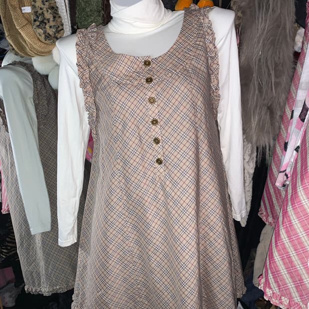 버버리 블루라벨 프릴 원피스