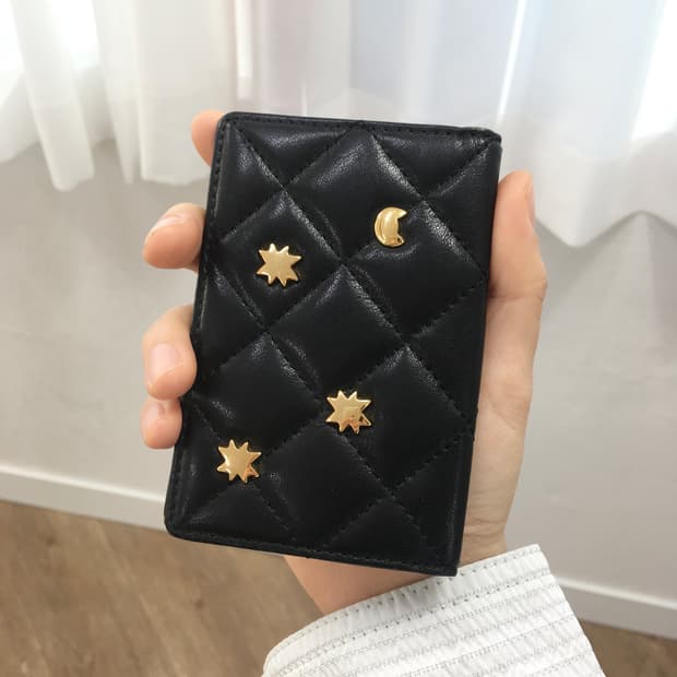 츠모리치사토 퀄팅 카드지갑