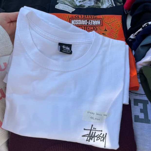 스투시 베이직 반팔티