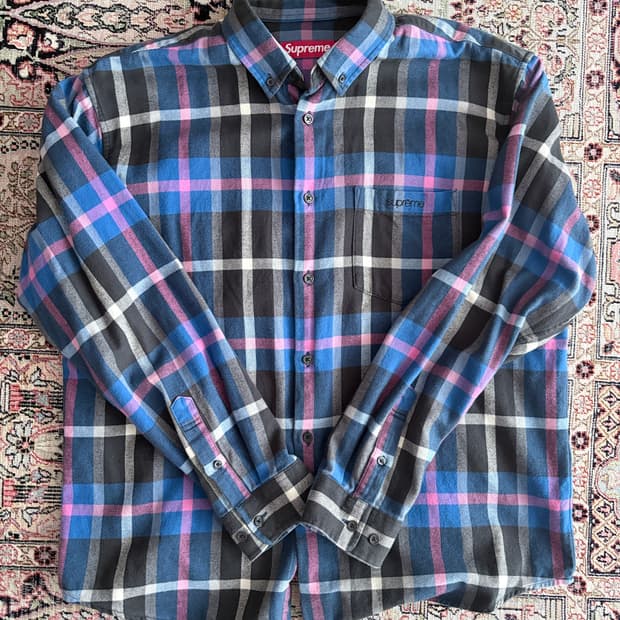 슈프림 플라넬 셔츠