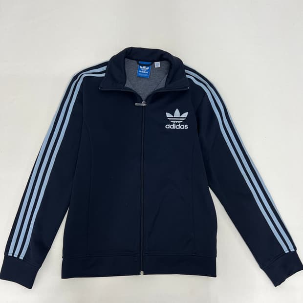 아디다스 네이비 삼선 트랙탑 