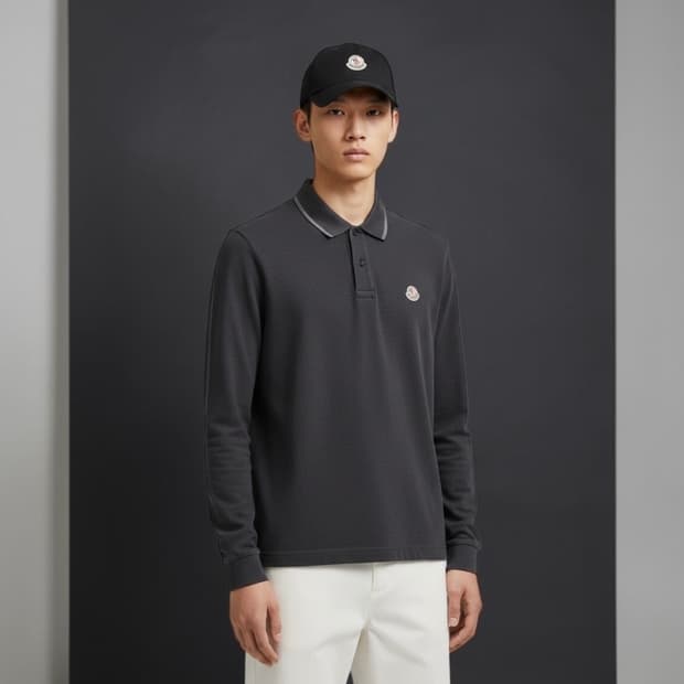 XL/ 몽클레어 프론트 패치로고 PK 긴팔