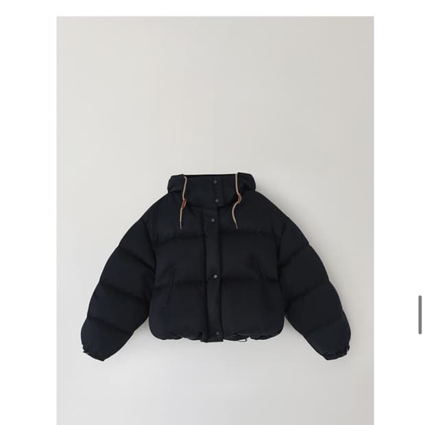 (베이지)낫띵리튼 Pebble cropped puffer 패딩