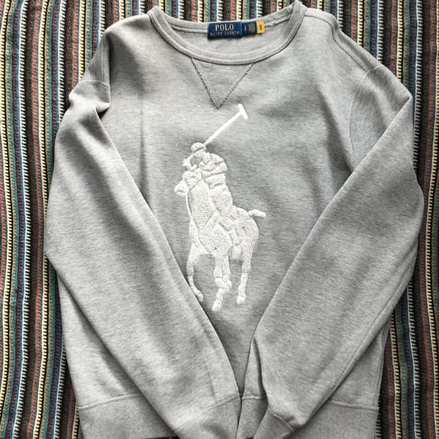 폴로 빅포니 맨투맨 그레이