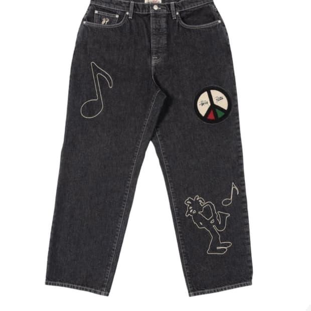 스투시 x 파타 빅 올 진 블랙 34