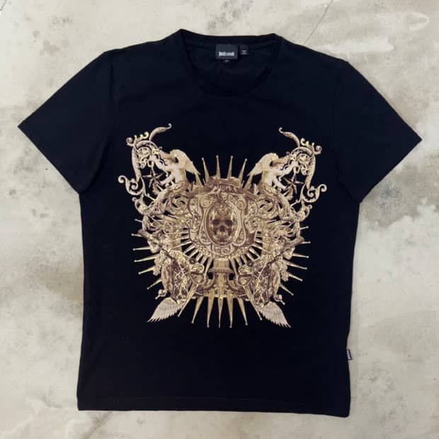 [M] SS14 Just Cavalli Basque Graphic Tee