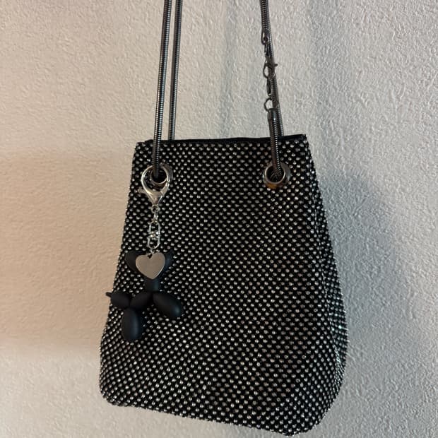블랙 스팽글 미니백 (새상품) Italian made