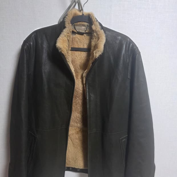 마에스트로 양가죽 무스탕 자켓