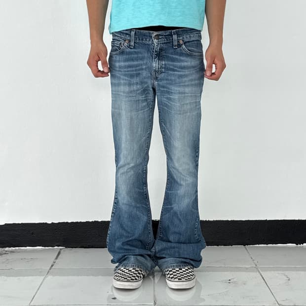 Levi’s 544 빈티지 페이딩 부츠컷 데님 팬츠