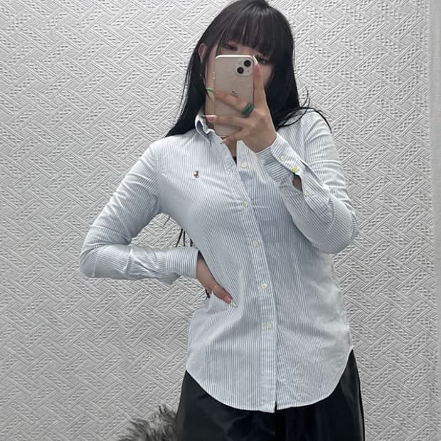 폴로 랄프로렌 빈티지 스트라이프 옥스포드 셔츠 XS C09043